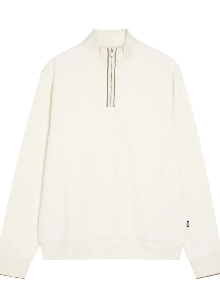 Sidney half-zip cotton jumper