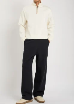 Sidney half-zip cotton jumper