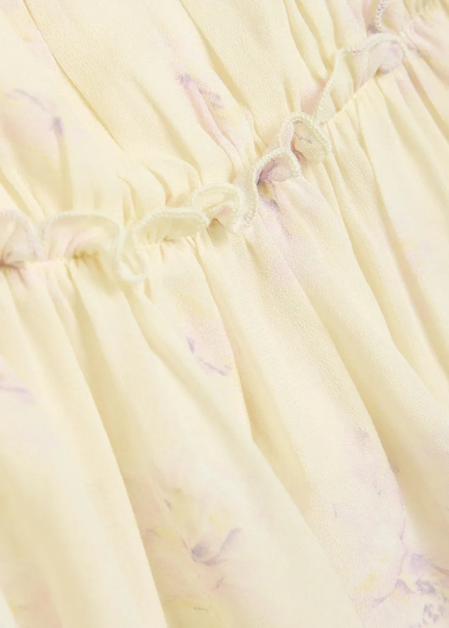 Siena floral-print georgette top