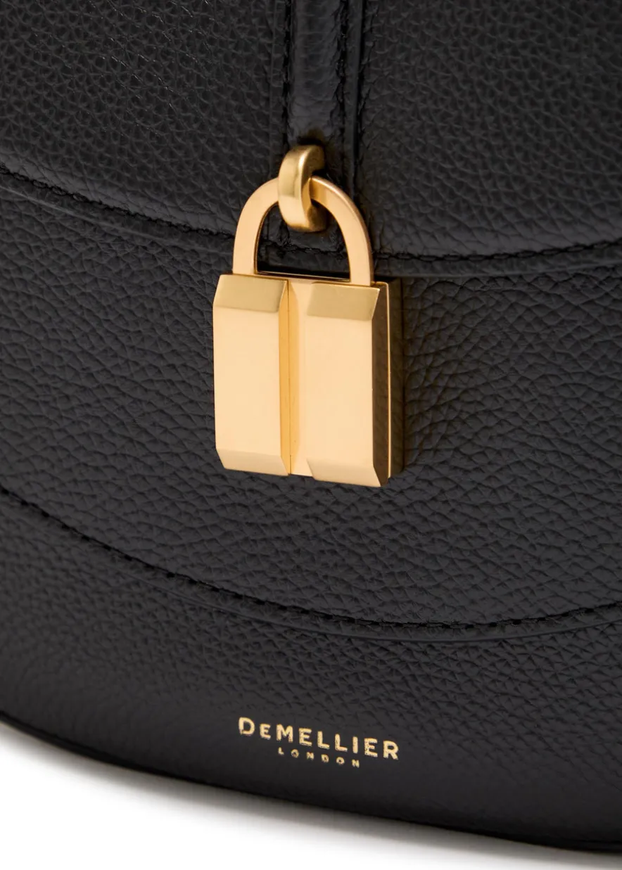 Siena grained leather saddle bag