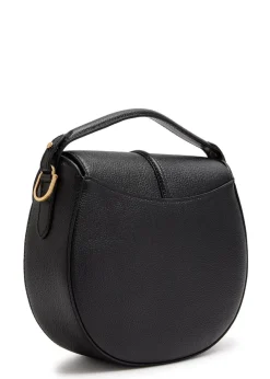 Siena grained leather saddle bag
