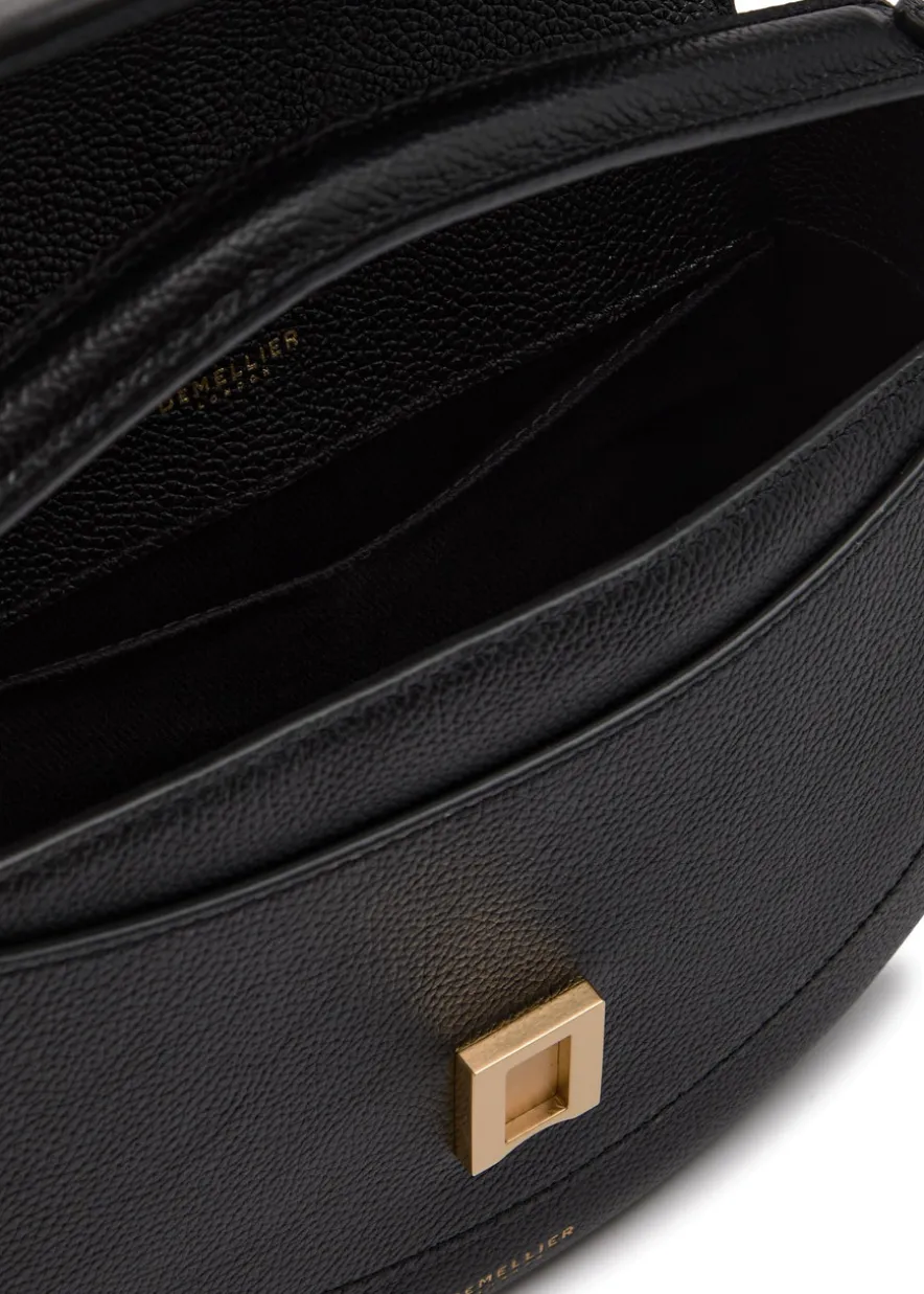Siena grained leather saddle bag