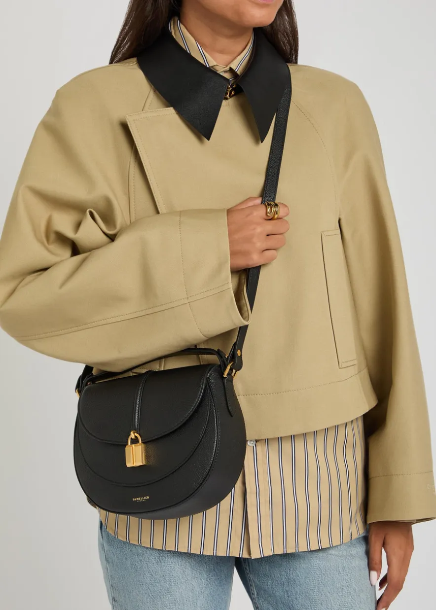 Siena grained leather saddle bag