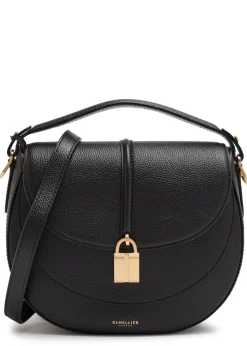 Siena grained leather saddle bag