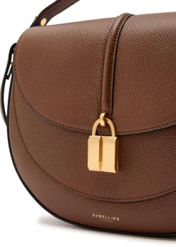 Siena grained leather saddle bag