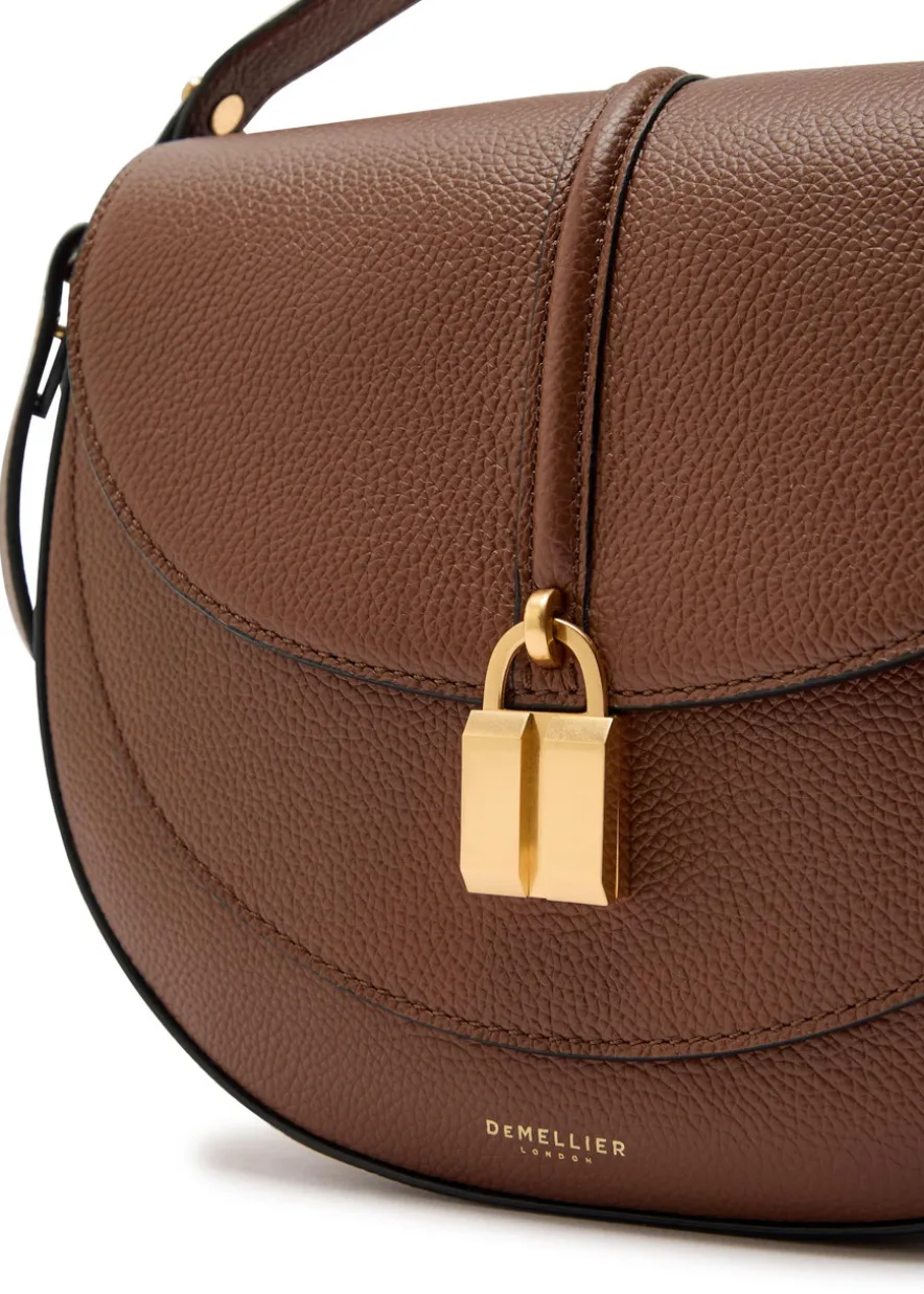Siena grained leather saddle bag