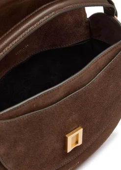 Siena leather and suede saddle bag