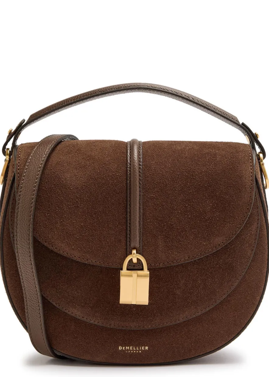 Siena leather and suede saddle bag
