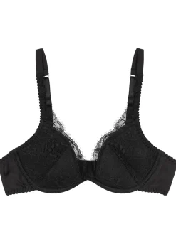 Signature silk-blend plunge bra