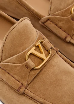 Signature Vlogo suede loafer