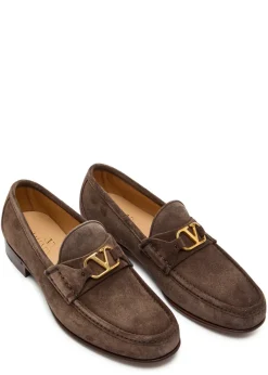 Signature Vlogo suede loafer