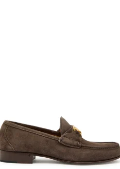 Signature Vlogo suede loafer