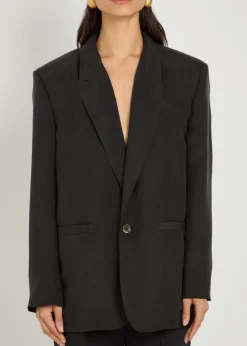 Silk blazer