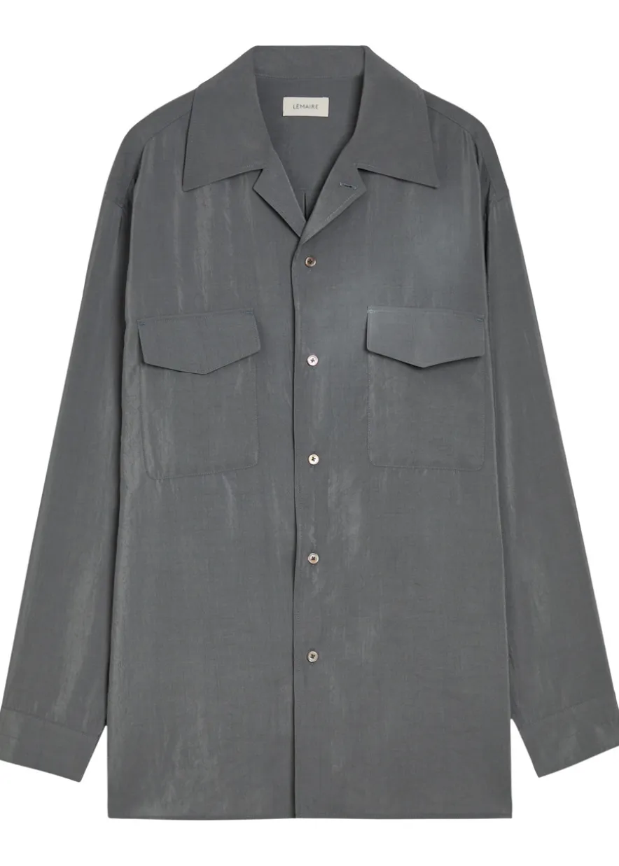 Silk-blend shirt