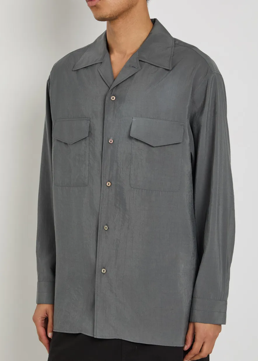 Silk-blend shirt