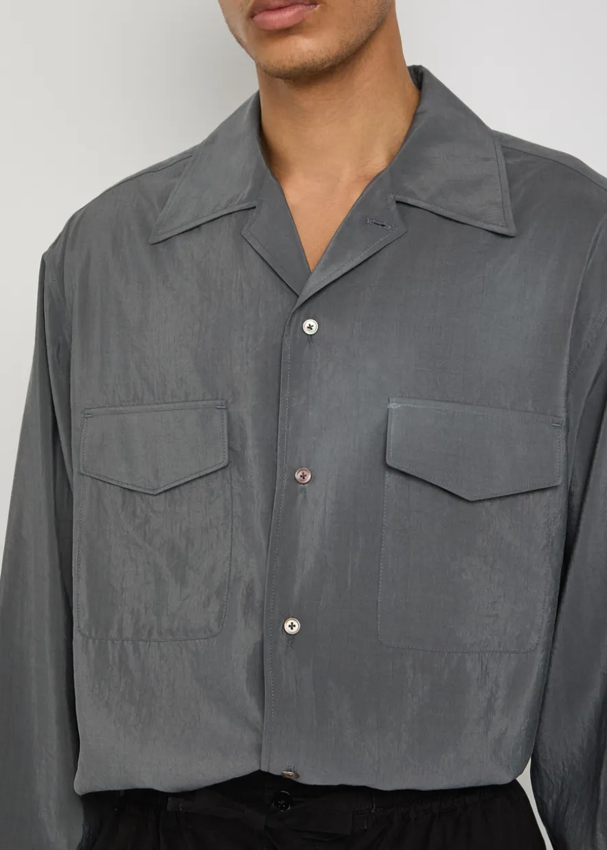 Silk-blend shirt