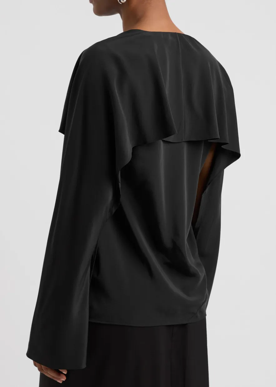 Silk crepe de chine blouse