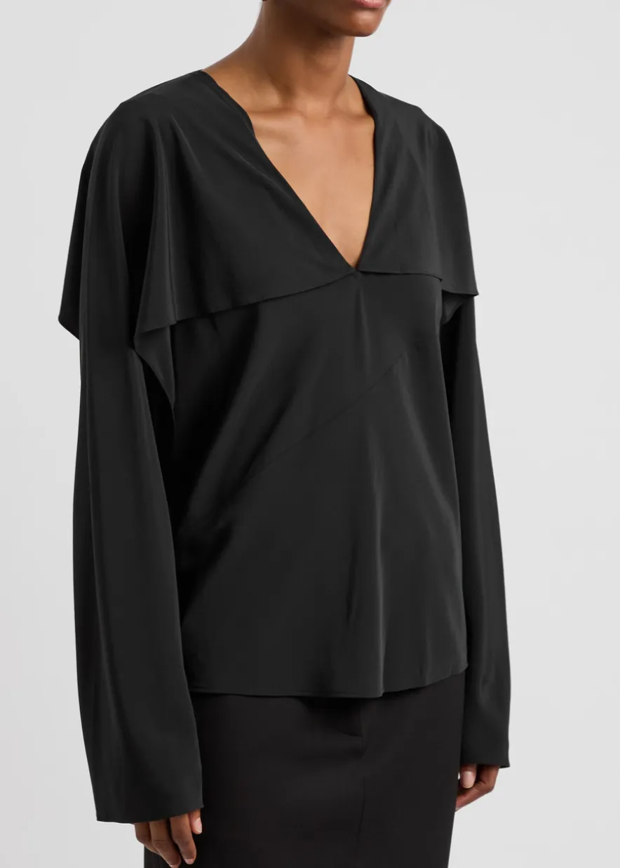 Silk crepe de chine blouse