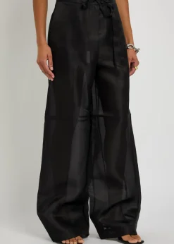 Silk-organza trousers