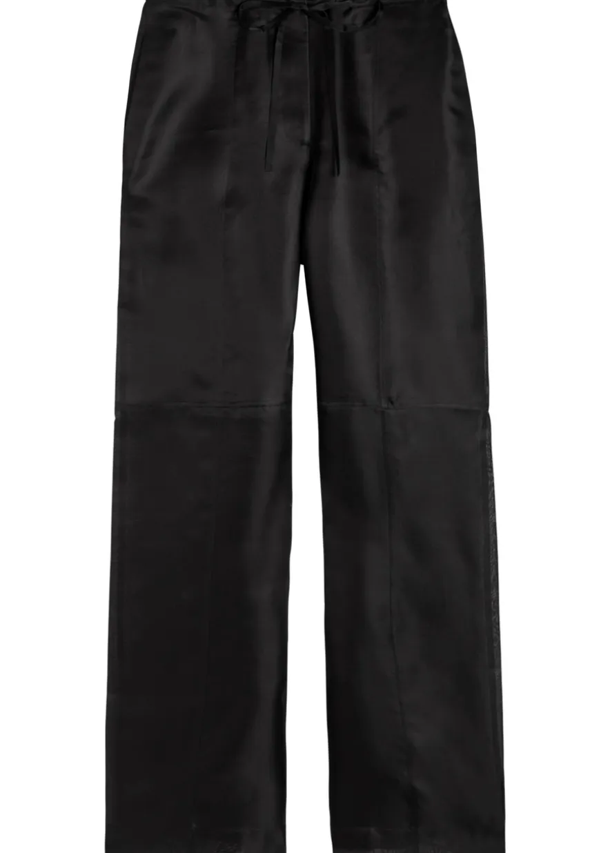 Silk-organza trousers