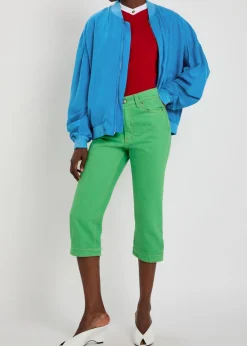 Silk-poplin bomber jacket