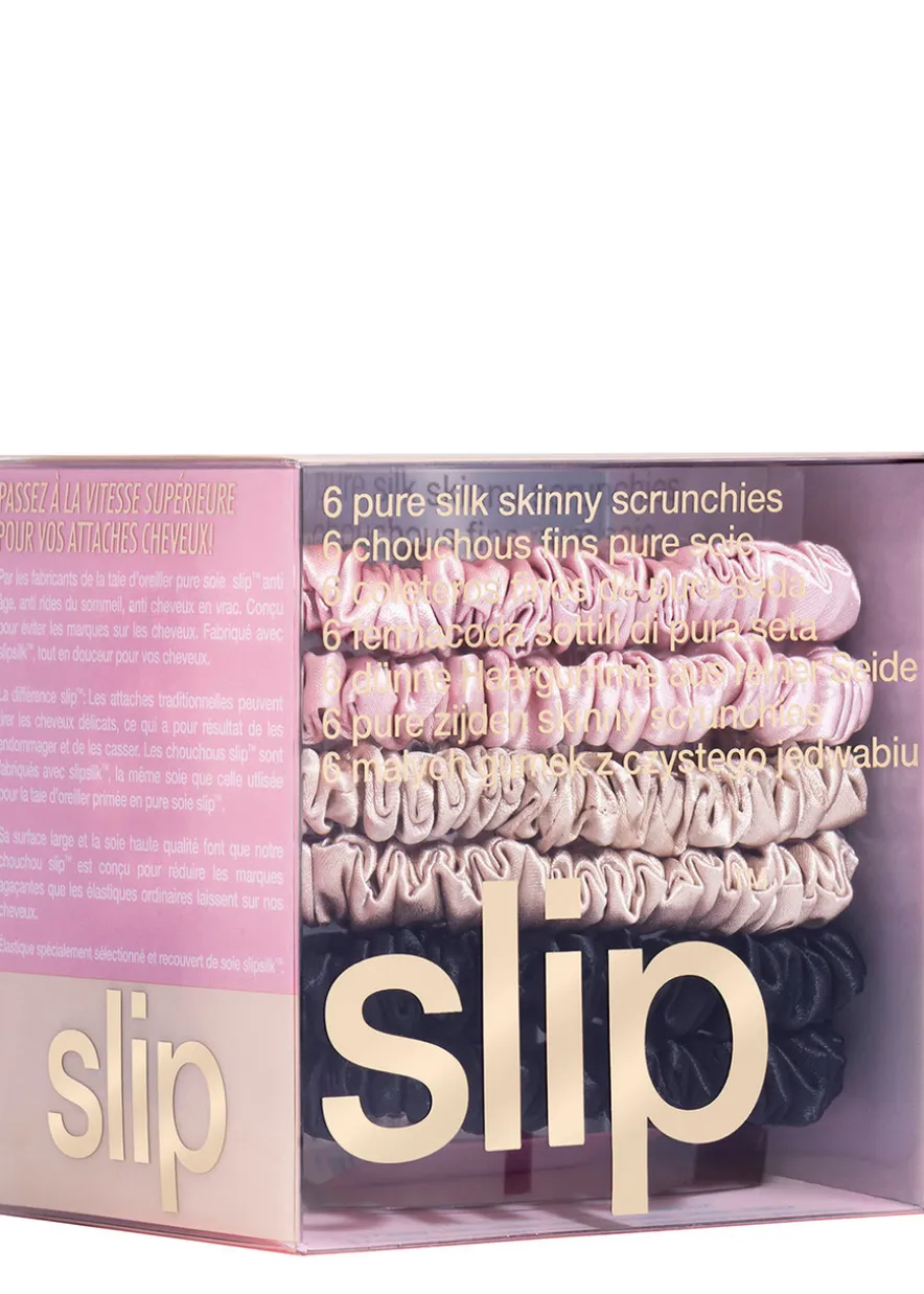 Silk Skinnies Scrunchies 6 Pack - Mix