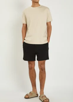 Silvano crinkled cotton shorts