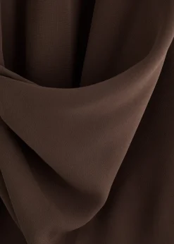 Simone draped midi shirt dress