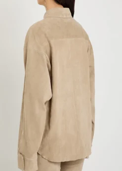 Simone oversized suede shirt