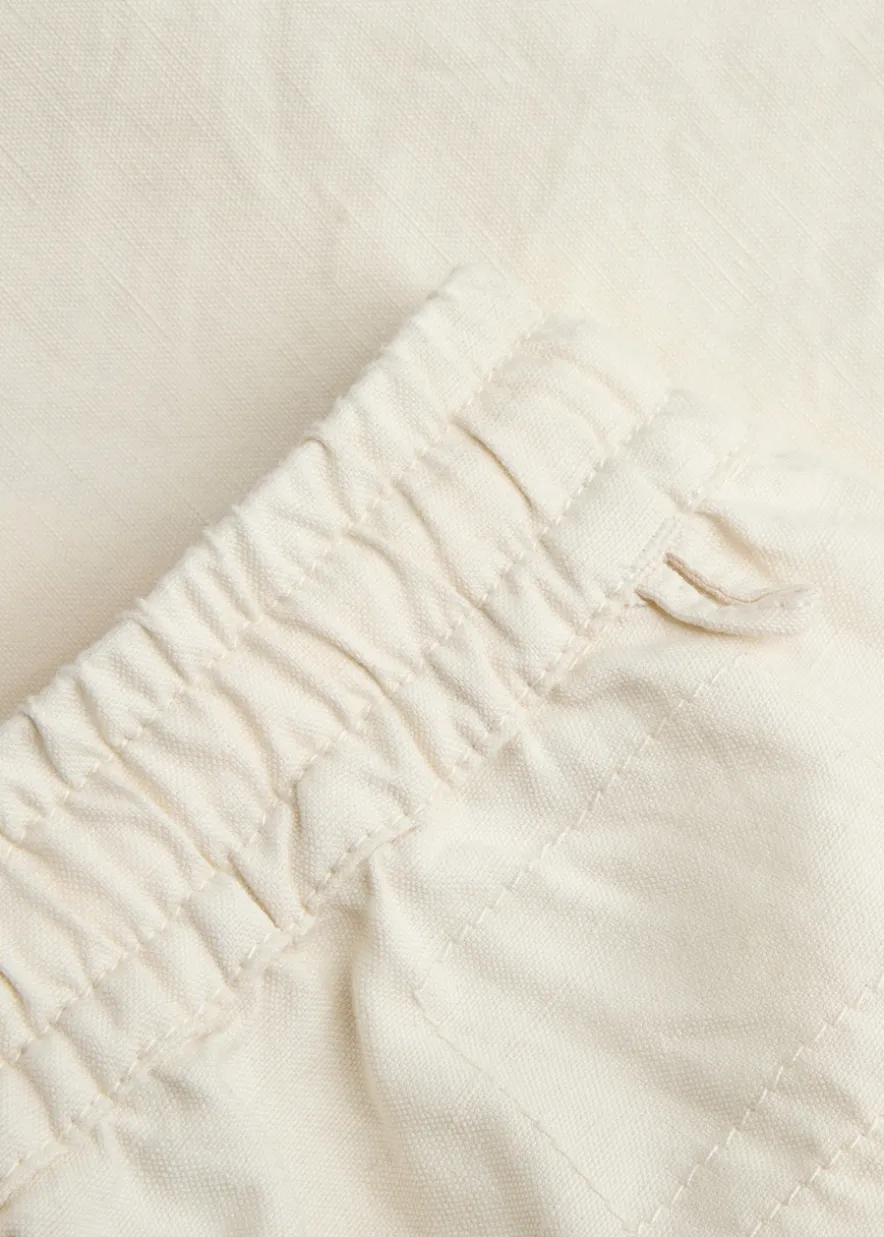 Simple linen-blend shorts