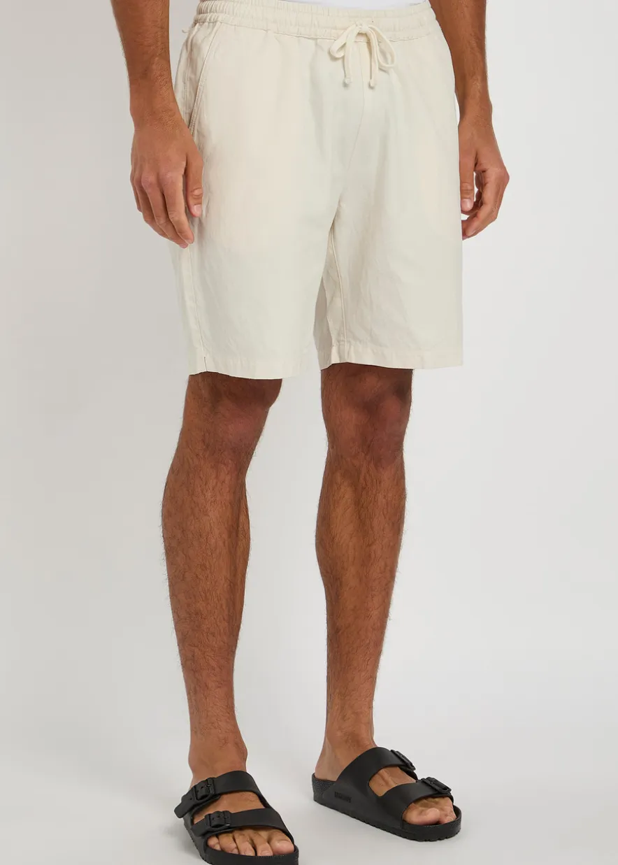 Simple linen-blend shorts
