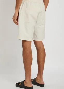 Simple linen-blend shorts
