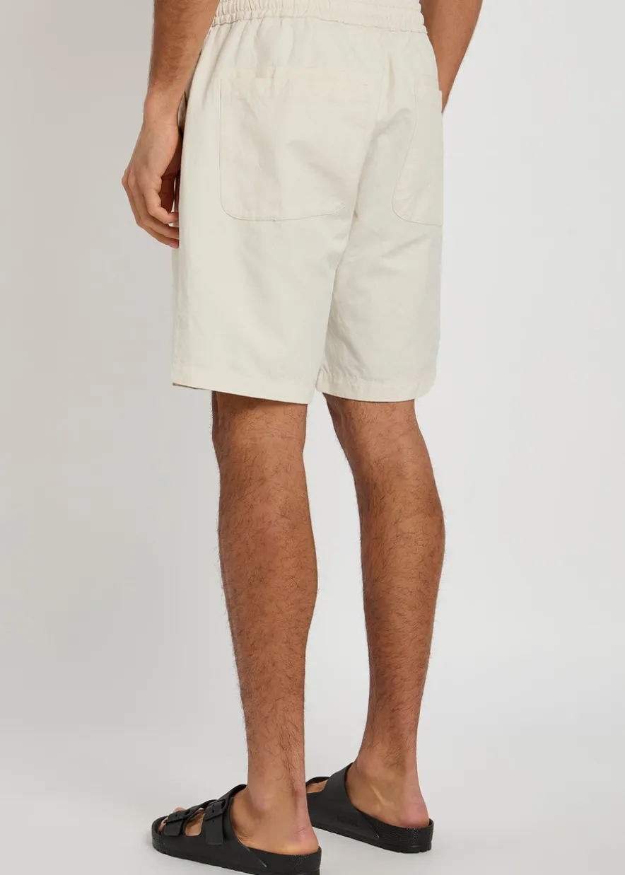 Simple linen-blend shorts