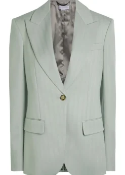 Single-breasted wool blazer