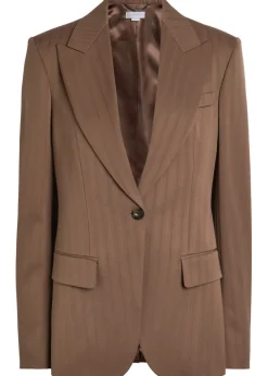 Single-breasted wool blazer