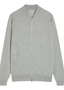 16.Singular fine-knit merino wool bomber jacket