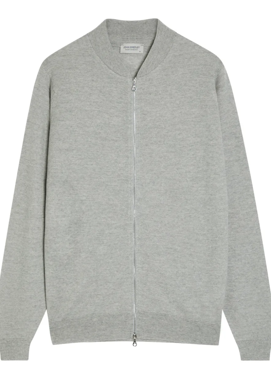 16.Singular fine-knit merino wool bomber jacket
