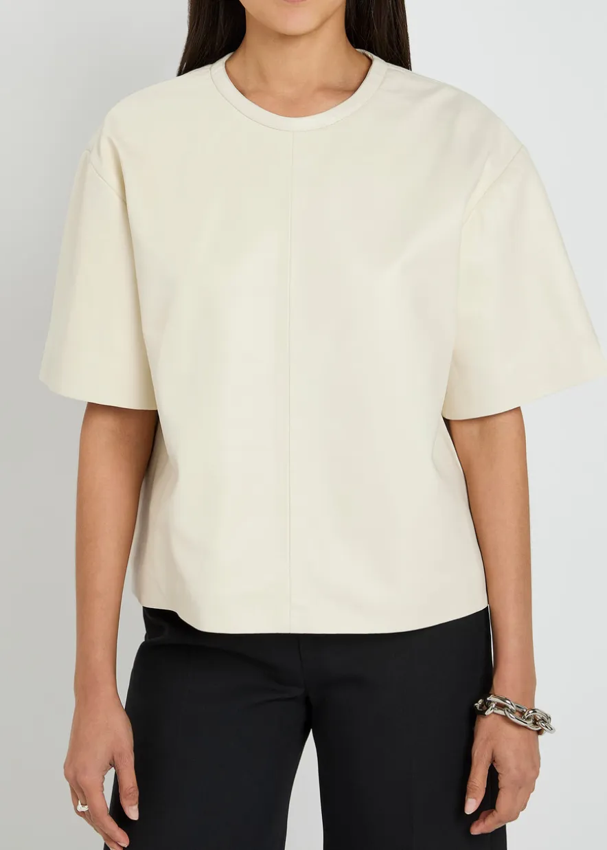 Sira leather T-shirt