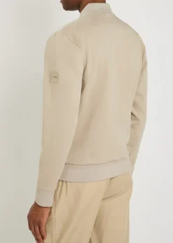 Skiles quilted shell and cotton-blend jacket