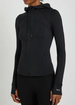 Skinluxe hooded stretch-jersey running jacket