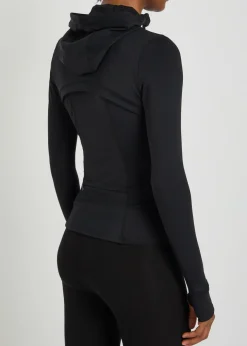 Skinluxe hooded stretch-jersey running jacket