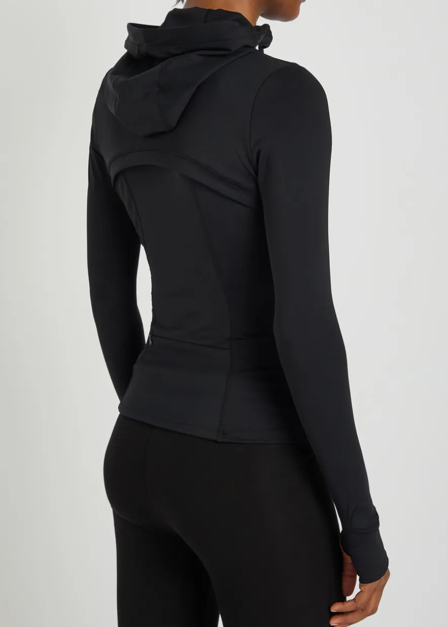 Skinluxe hooded stretch-jersey running jacket