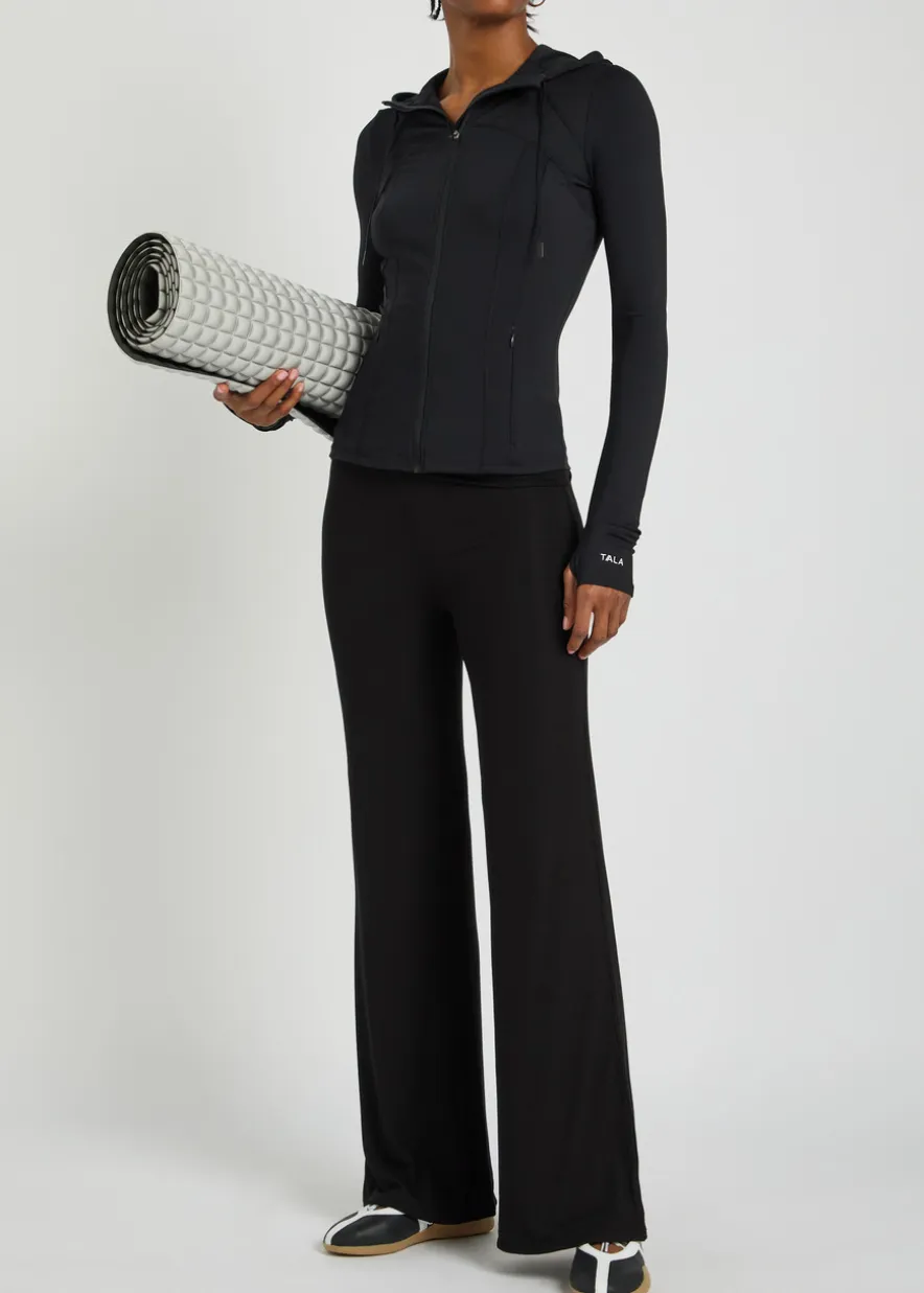 Skinluxe hooded stretch-jersey running jacket