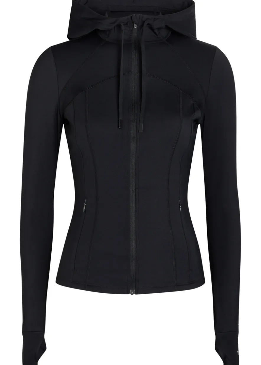Skinluxe hooded stretch-jersey running jacket