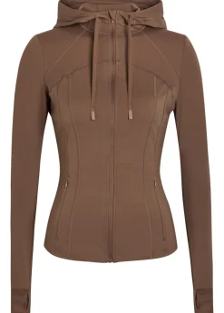 Skinluxe hooded stretch-jersey running jacket
