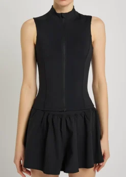 Skinluxe sleeveless stretch-jersey jacket