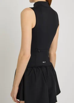 Skinluxe sleeveless stretch-jersey jacket