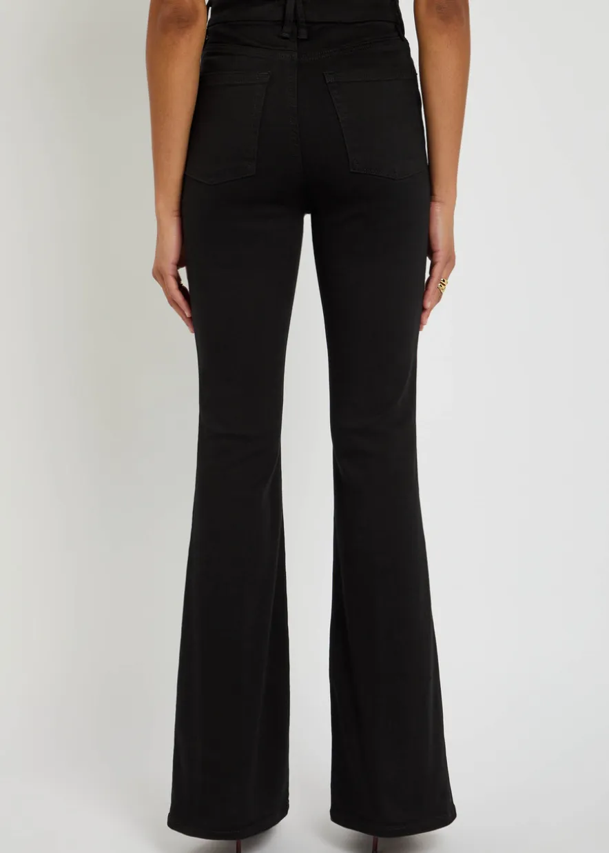 Skinny flared-leg jeans