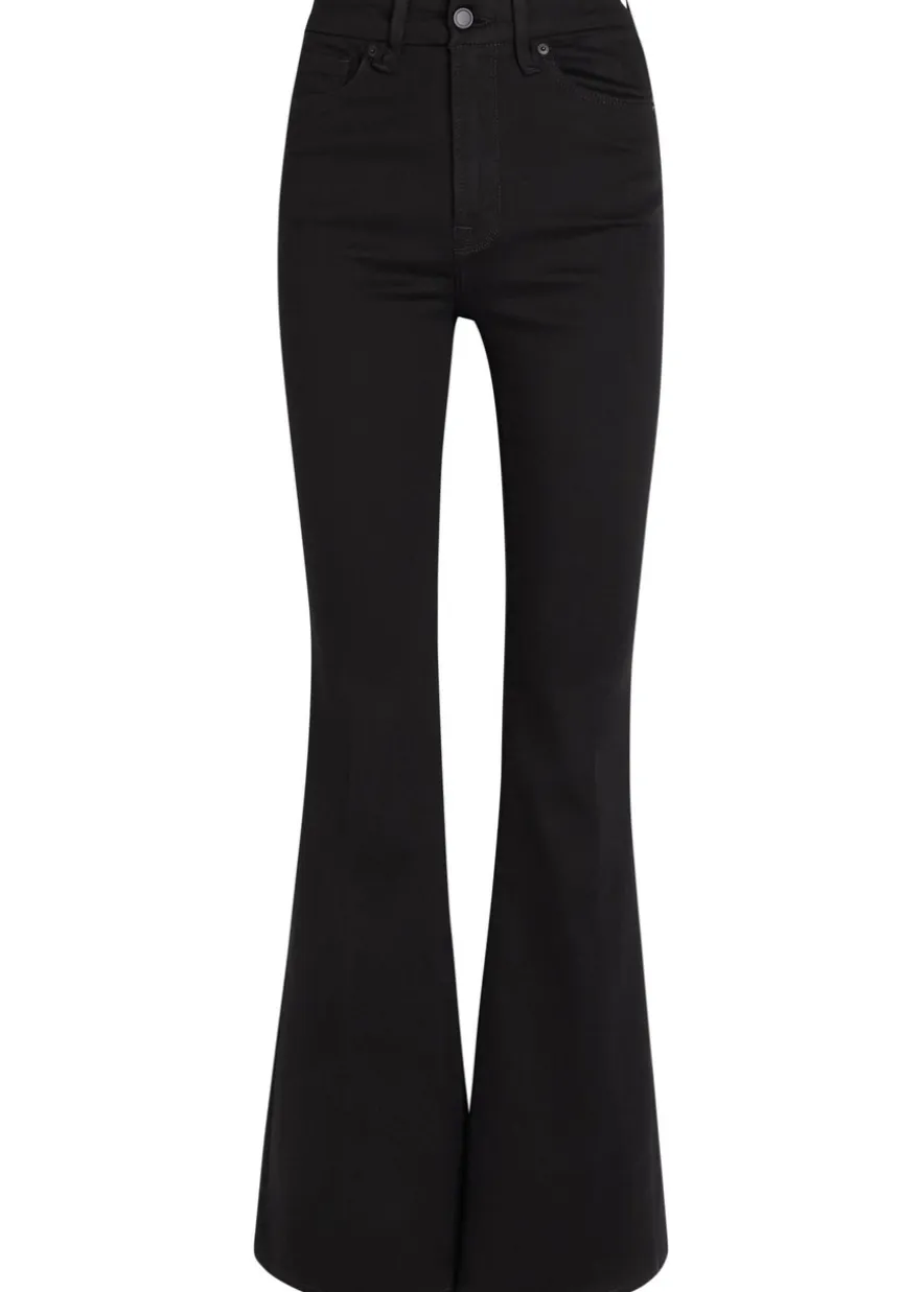 Skinny flared-leg jeans