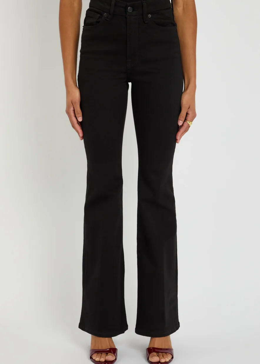 Skinny flared-leg jeans